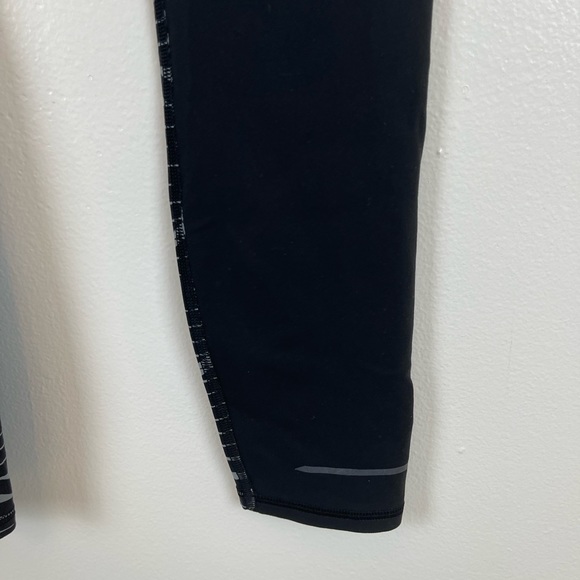 Athleta Black & Grey Stripes Leggings Size S - Picture 6 of 14